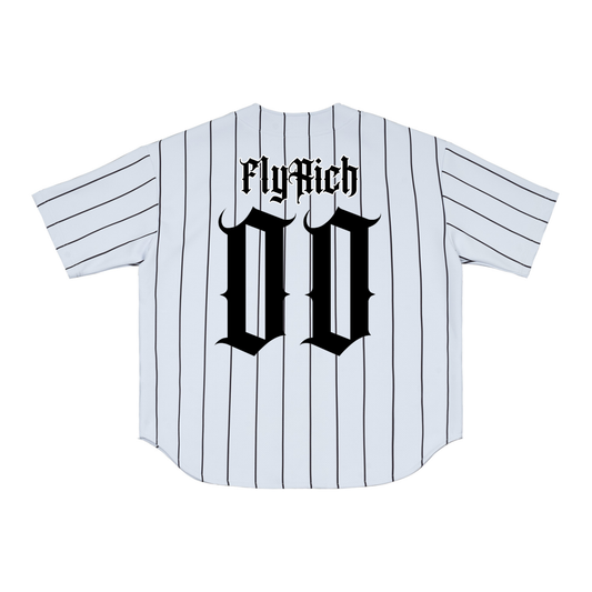 Fly Rich Pinstripe Baseball Jersey