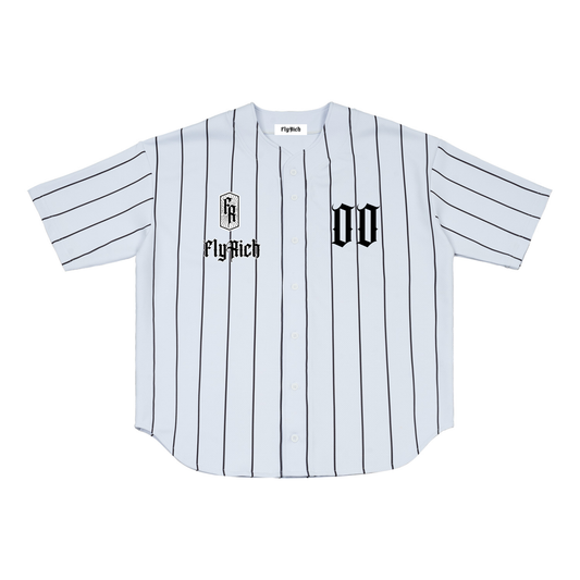 Fly Rich Pinstripe Baseball Jersey