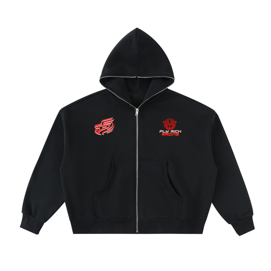 Fly Rich Racing Fleece Full Zip Up