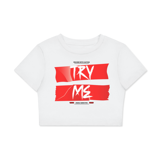 Women's Try Me Crop Tee